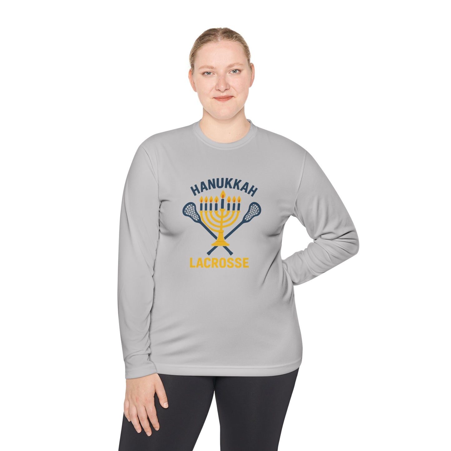 Hanukkah Lacrosse Long Sleeve Tee