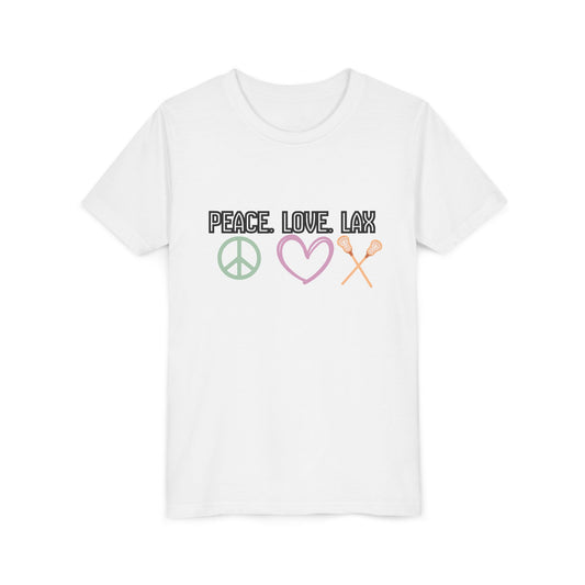 Peace Love LAX Youth Short Sleeve Tee — Peace Love Lax Shirt