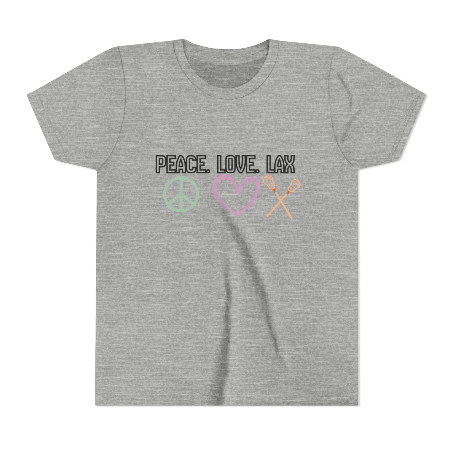 Peace Love LAX Youth Short Sleeve Tee — Peace Love Lax Shirt
