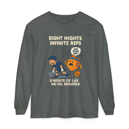 Eight Nights Infinite Reps Menorah Long Sleeve T-Shirt