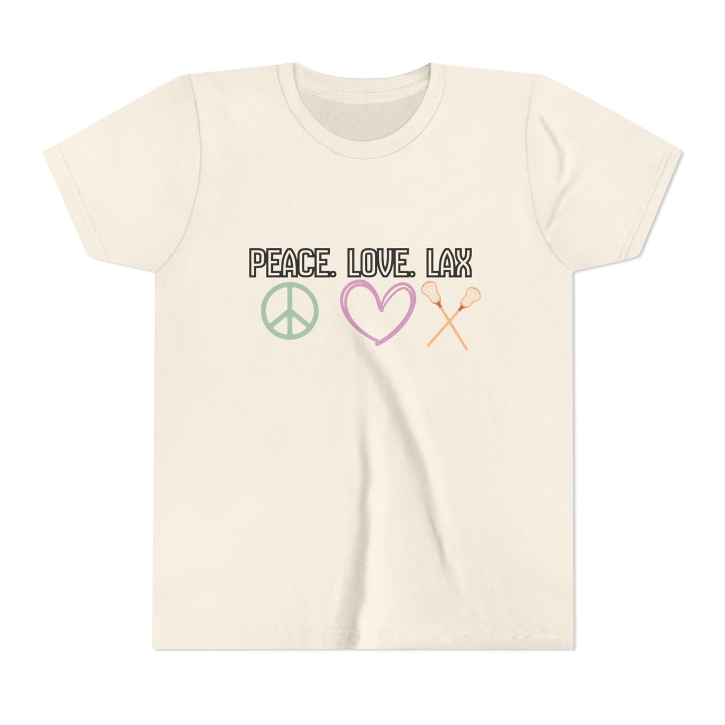 Peace Love LAX Youth Short Sleeve Tee — Peace Love Lax Shirt