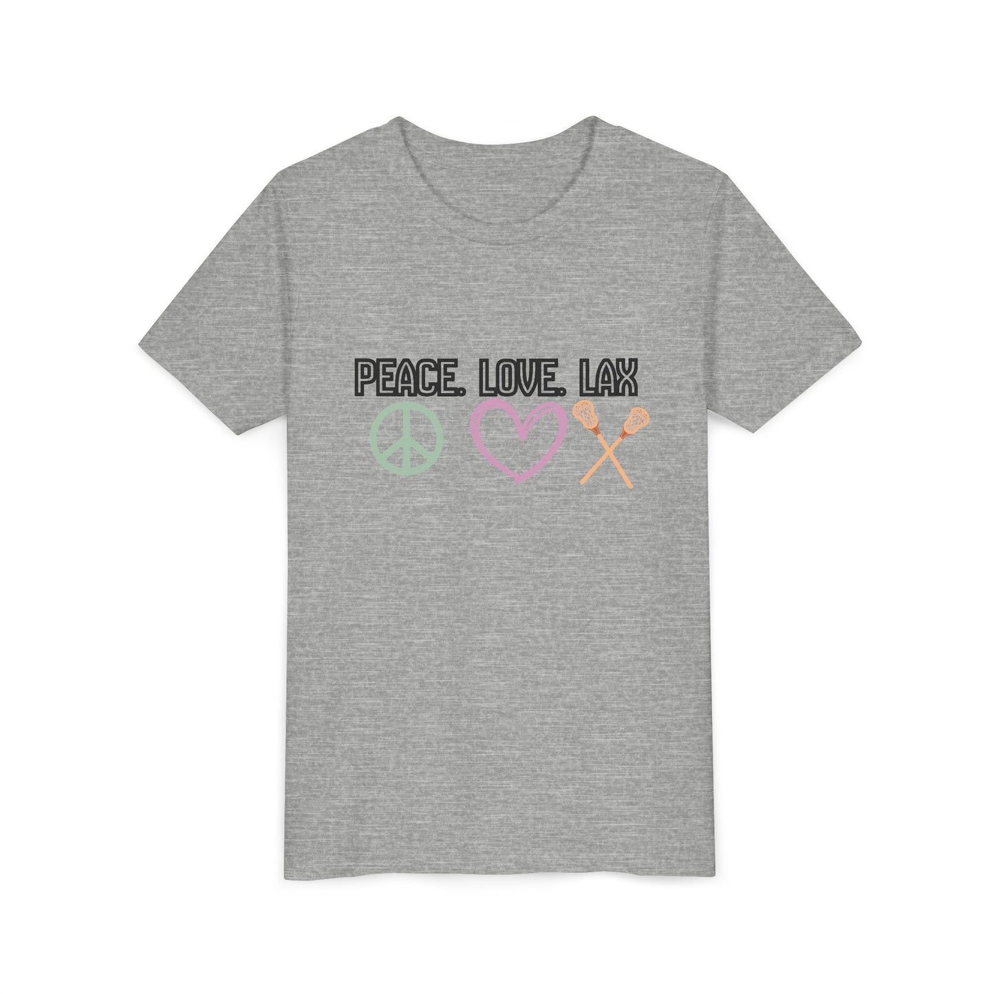 Peace Love LAX Youth Short Sleeve Tee — Peace Love Lax Shirt