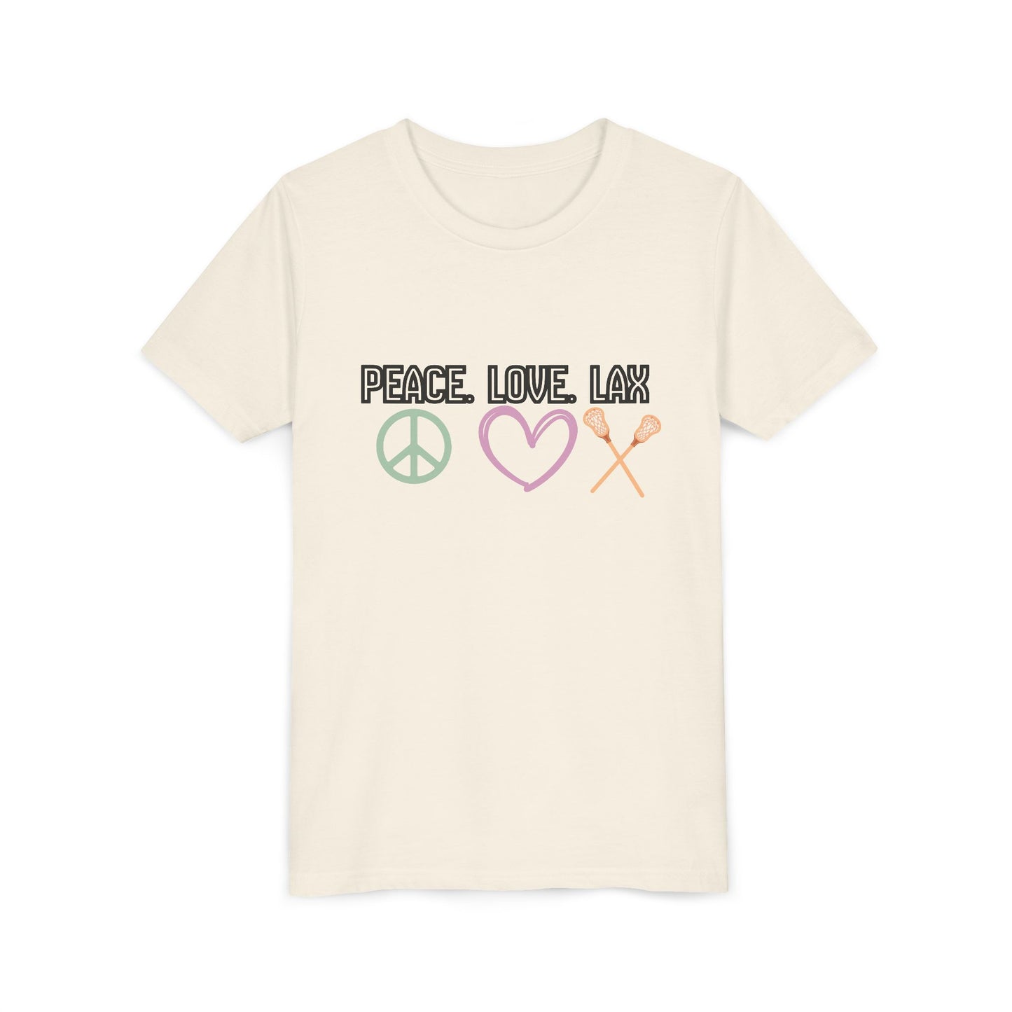 Peace Love LAX Youth Short Sleeve Tee — Peace Love Lax Shirt